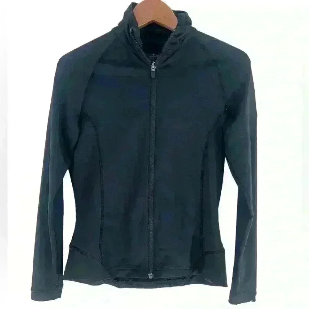 The Peter Millar Women's Black Tamara Full Zip Jacket